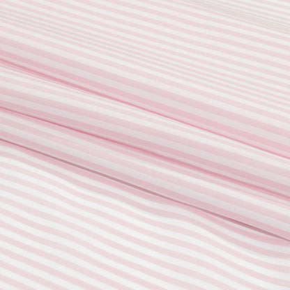 Balenciaga Italian Pink and White Candy Striped Cotton Poplin Folded