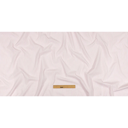 Balenciaga Italian Pink and White Candy Striped Cotton Poplin Full