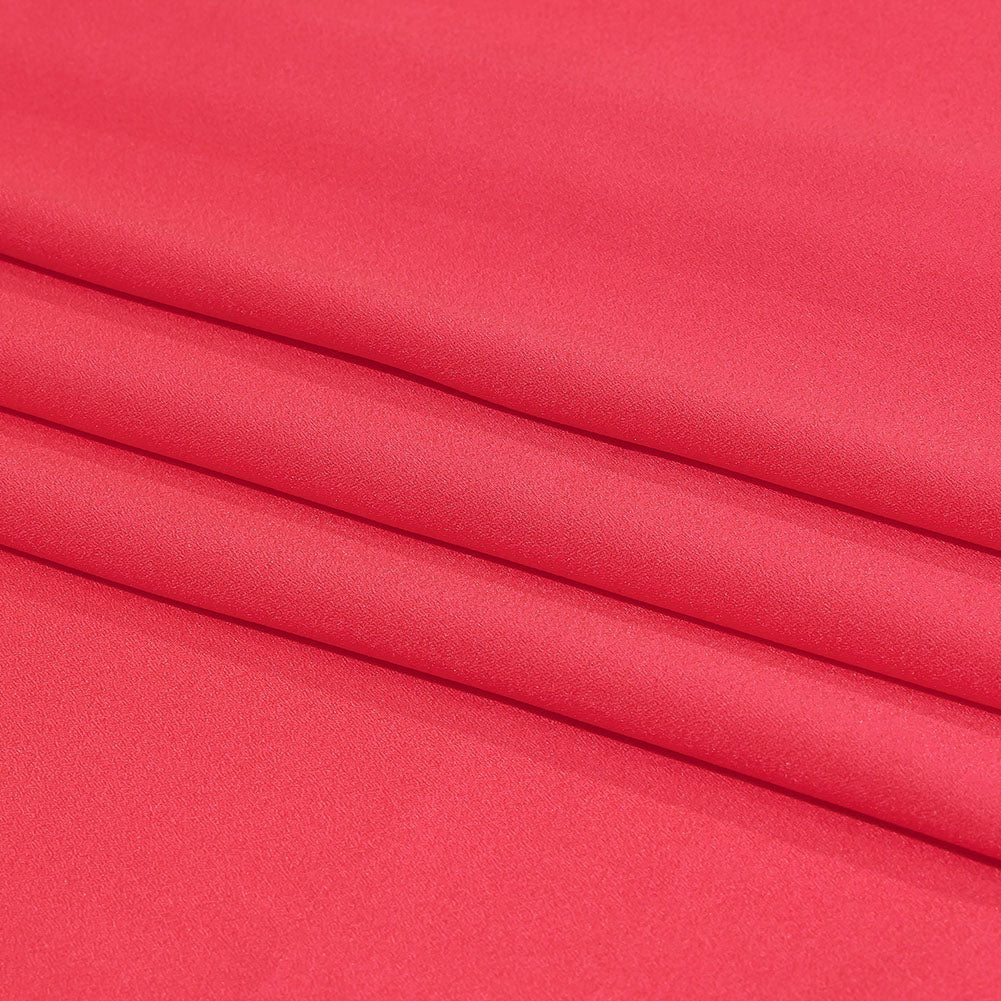 Balenciaga Italian Hot Pink Stretch Polyester Crepe Folded