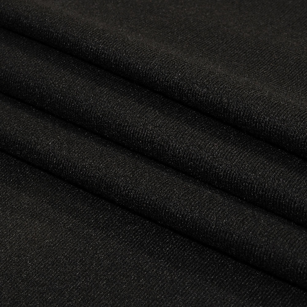 Balenciaga Italian Black Polyester Tracksuit Velour Folded