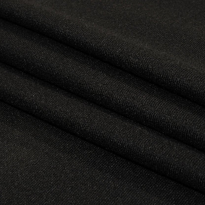 Balenciaga Italian Black Polyester Tracksuit Velour Folded