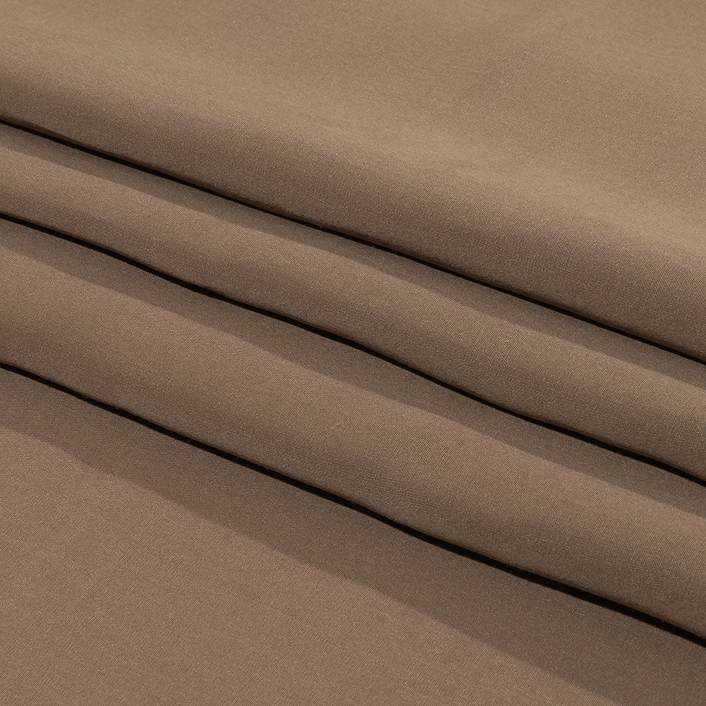Balenciaga Italian Brown Fluid Viscose Poplin Folded