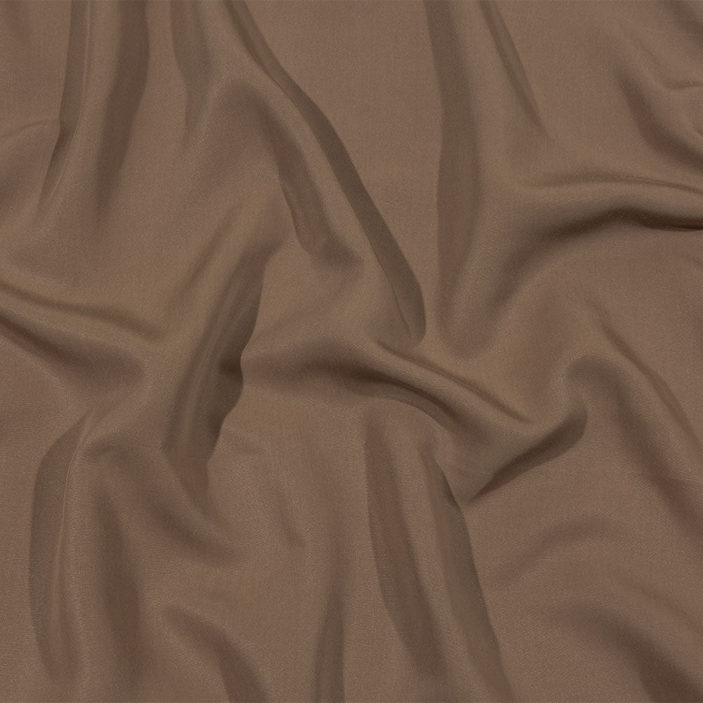 Balenciaga Italian Brown Fluid Viscose Poplin