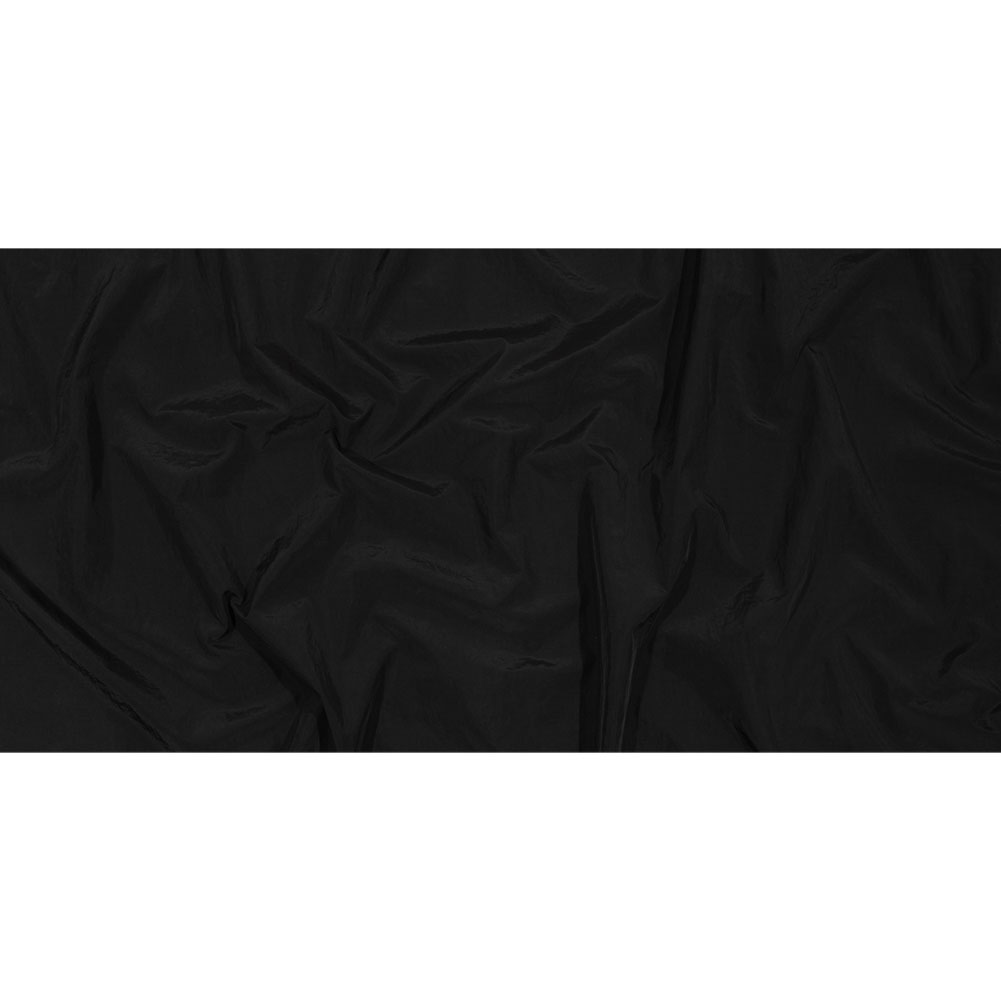 Balenciaga Italian Black Crinkled Lightweight Nylon Woven Full