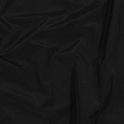 Balenciaga Italian Black Crinkled Lightweight Nylon Woven