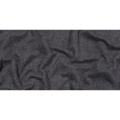 Fur-Like Alpaca and Wool Coating by Balenciaga - Heathered Silver and Black - Made in Italy Full