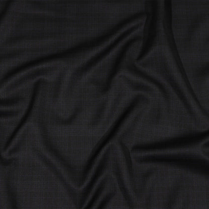 Balenciaga Italian Blue and Charcoal Plaid Virgin Wool Suiting