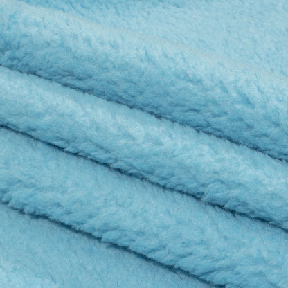 Balenciaga Italian Baby Blue Faux Shearling with Knit Backing Folded