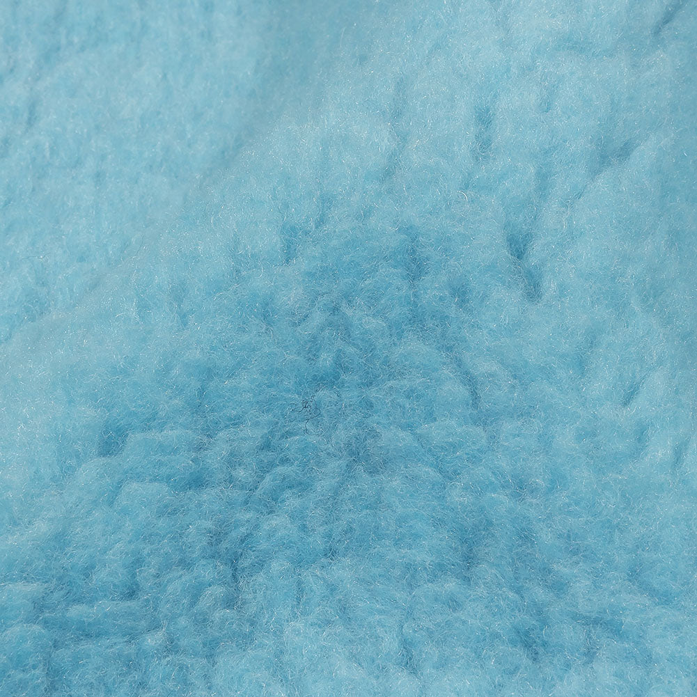 Balenciaga Italian Baby Blue Faux Shearling with Knit Backing Detail