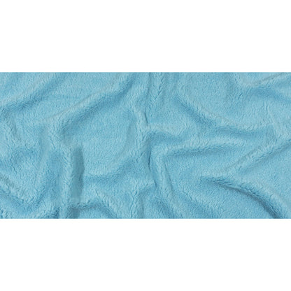 Balenciaga Italian Baby Blue Faux Shearling with Knit Backing Full