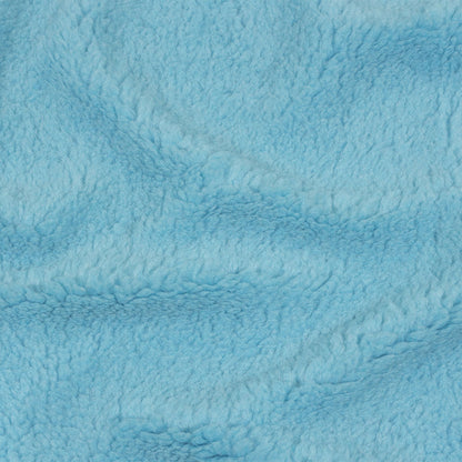 Balenciaga Italian Baby Blue Faux Shearling with Knit Backing