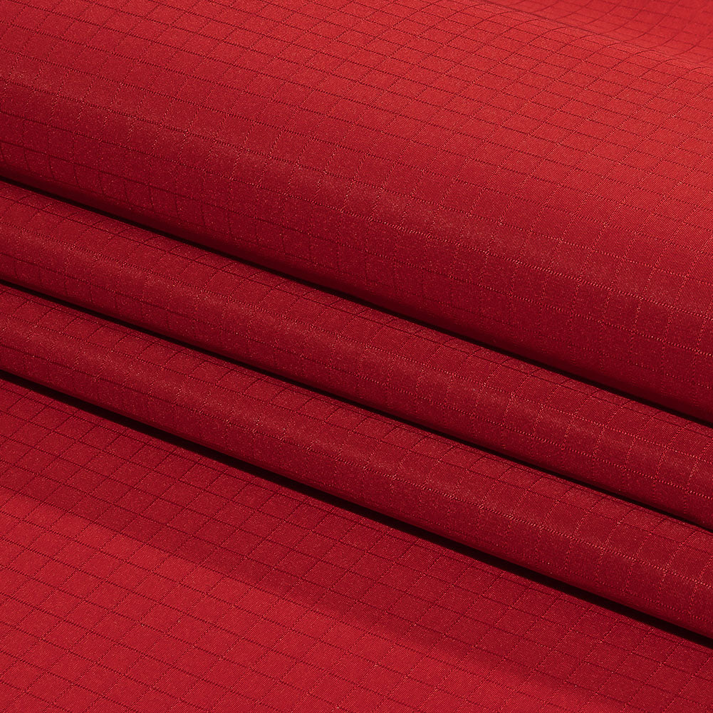 Balenciaga Italian Red Polyester Ripstop Folded