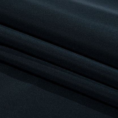 Balenciaga Italian Midnight Navy Polyester and Viscose Micro Faille Folded