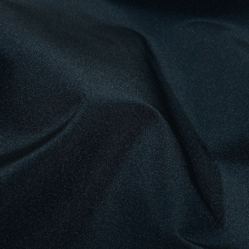 Balenciaga Italian Midnight Navy Polyester and Viscose Micro Faille Detail