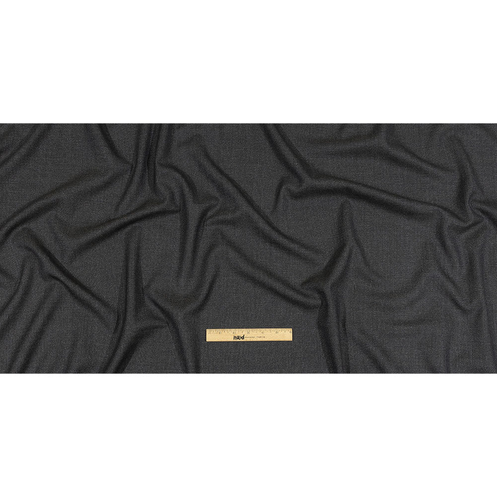 Balenciaga Italian Black Iris, Brown and Blue Ice Glen Check Wool Suiting Full