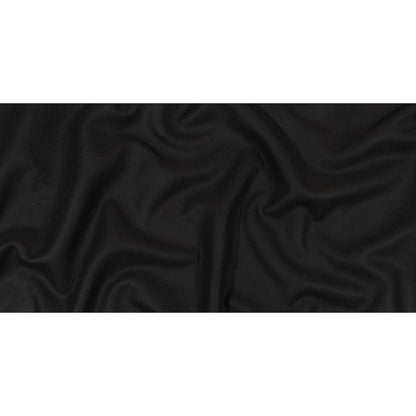 Balenciaga Italian Black Cashmere Double Cloth Twill Coating Full