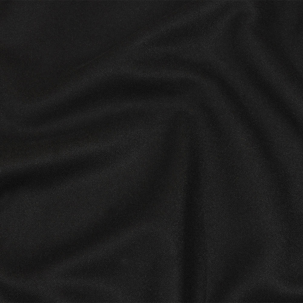 Balenciaga Italian Black Cashmere Double Cloth Twill Coating