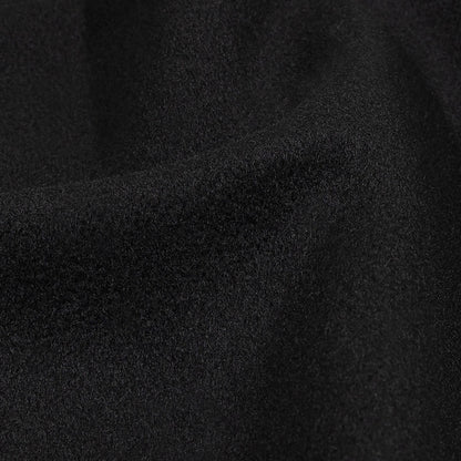 Balenciaga Italian Bluish Black Brushed Blended Virgin Wool Coating Detail