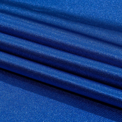 Balenciaga Italian Royal Blue Luminous Polyester Milano Jersey Folded