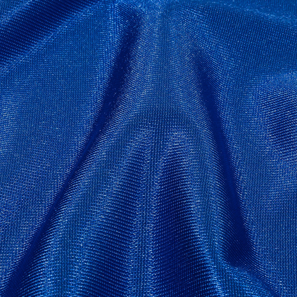 Balenciaga Italian Royal Blue Luminous Polyester Milano Jersey Detail