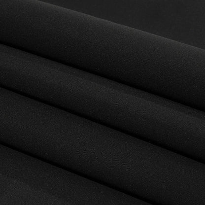 Black Bonded Double Layer Stretch Viscose/Nylon Interlock Knit by Balenciaga - Made in Italy Folded