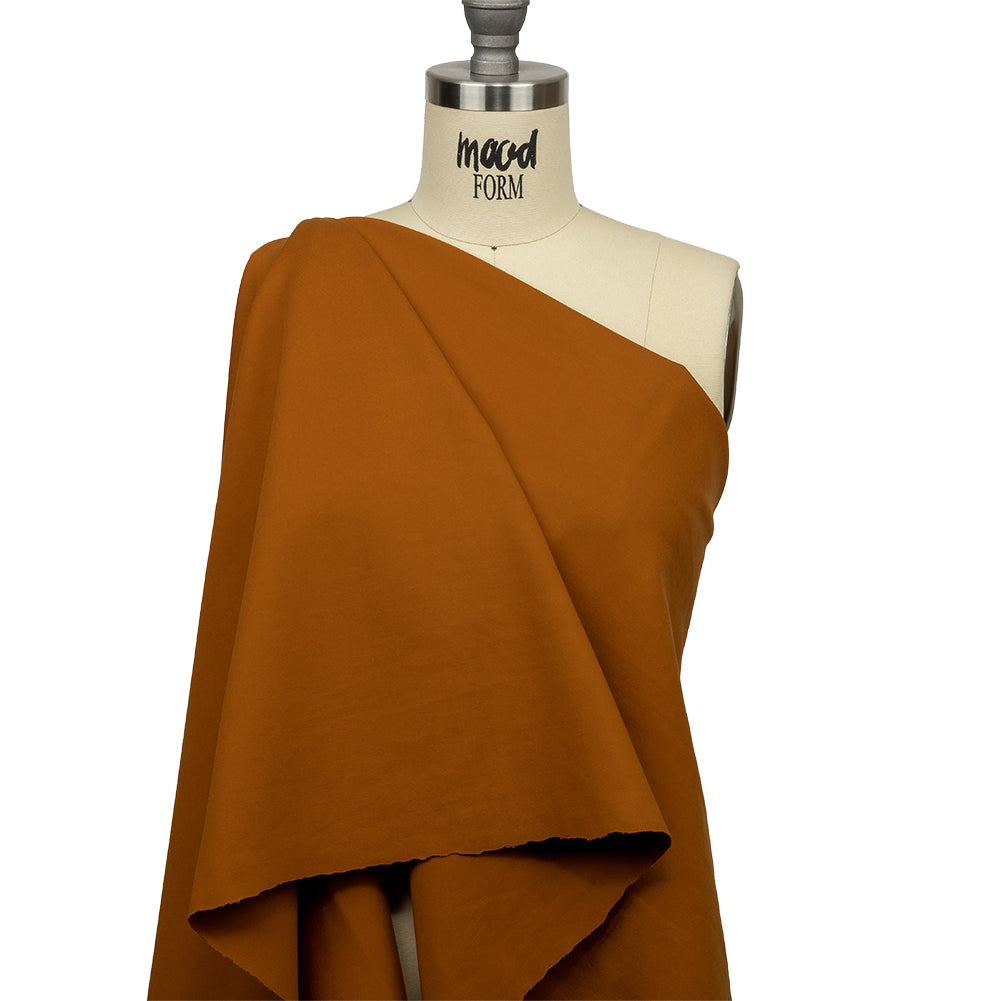 Stretch Ponte Knit - Caramel - Papilio Collection - Drape