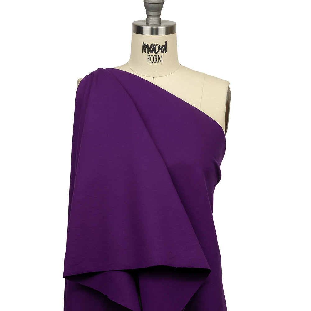Stretch Ponte Knit - Imperial Purple - Papilio Collection - Drape