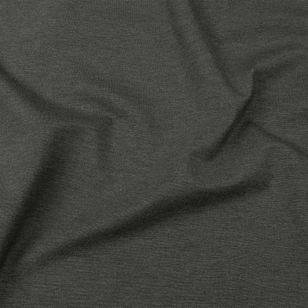 Stretch Ponte Knit - Dark Heathered Gray - Papilio Collection