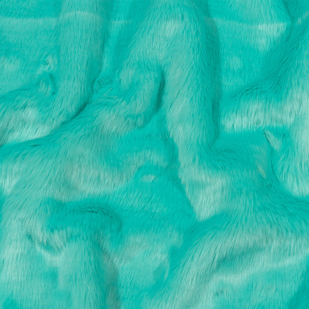 Sky Blue Short Pile Luxury Faux Fur