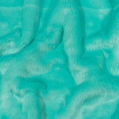 Sky Blue Short Pile Luxury Faux Fur