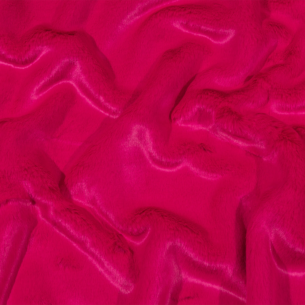 Magenta Short Pile Luxury Faux Fur