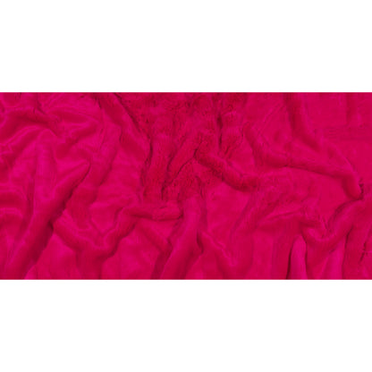 Hot Pink Short Pile Luxury Faux Fur Full