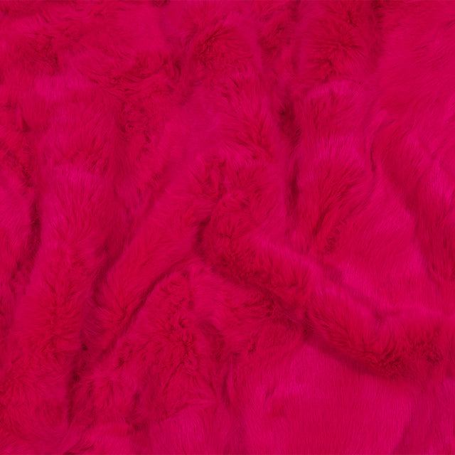Hot Pink Short Pile Luxury Faux Fur