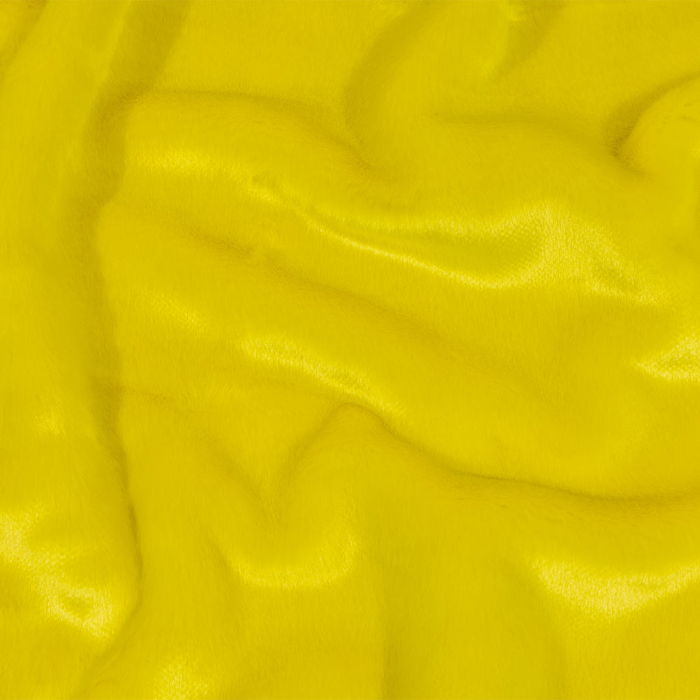 Primary Yellow Luxury Faux Fur