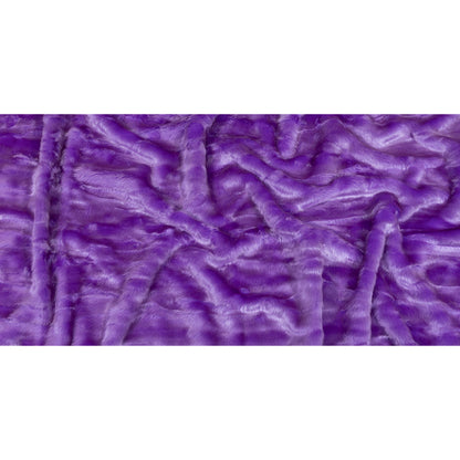 Bright Lavender Crushed Luxury Faux Fur Full