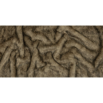 Timber Wolf and Black Mottled Luxury Faux Fur Full