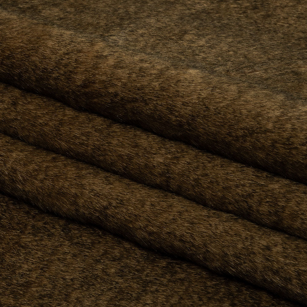 Dachshund and Black Mottled Short Pile Luxury Faux Fur Folded