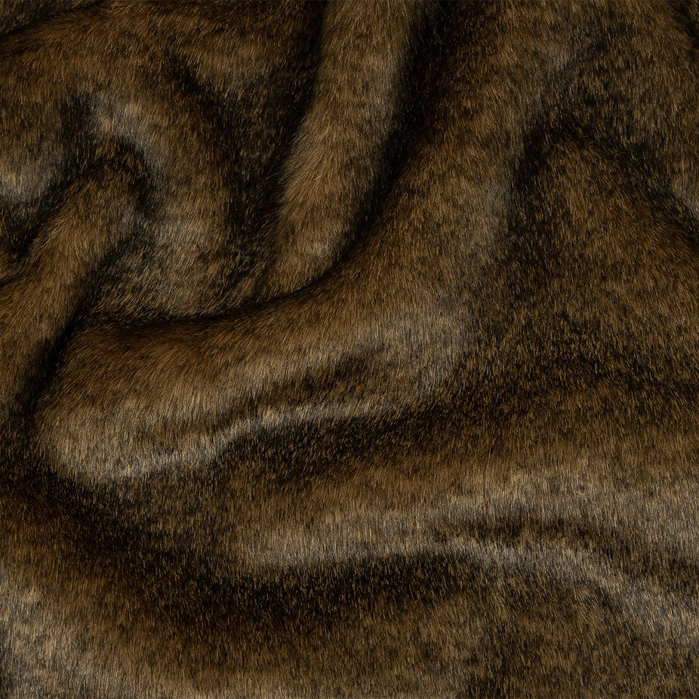 Dachshund and Black Mottled Short Pile Luxury Faux Fur