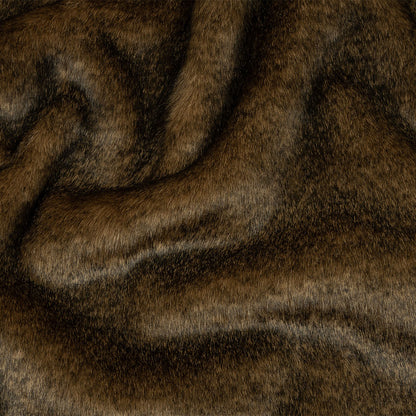 Dachshund and Black Mottled Short Pile Luxury Faux Fur