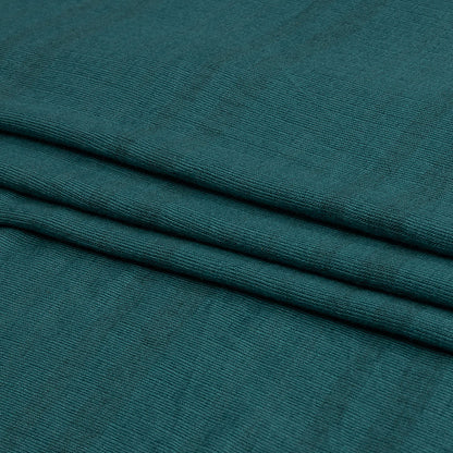 Teal and Charcoal Striped Stretch Rayon Rib Knit Full