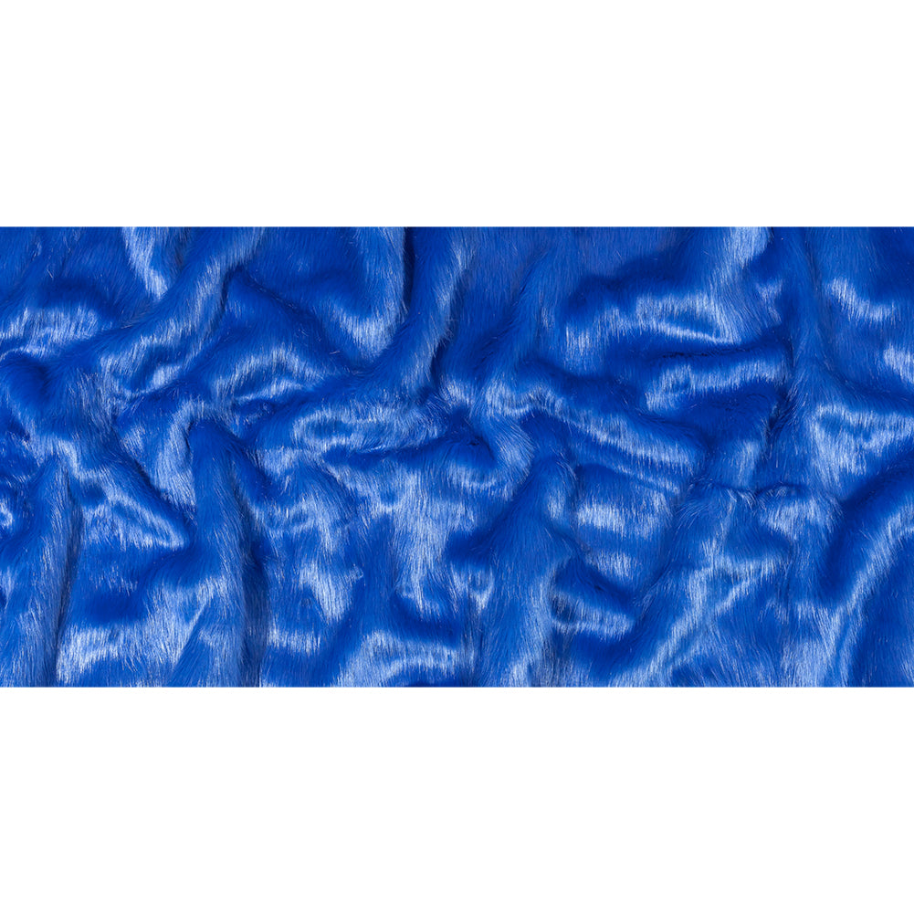 Bright Blue Luxury Faux Fur Full
