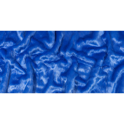 Bright Blue Luxury Faux Fur Full