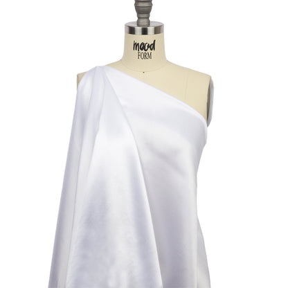 Sustainable Viscose Fluid Satin - White - Mood Exclusive Elliana Collection