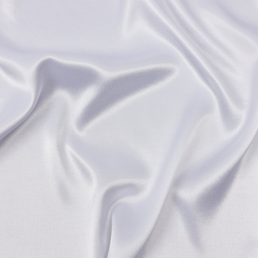 Sustainable Viscose Fluid Satin - White - Mood Exclusive Elliana Collection