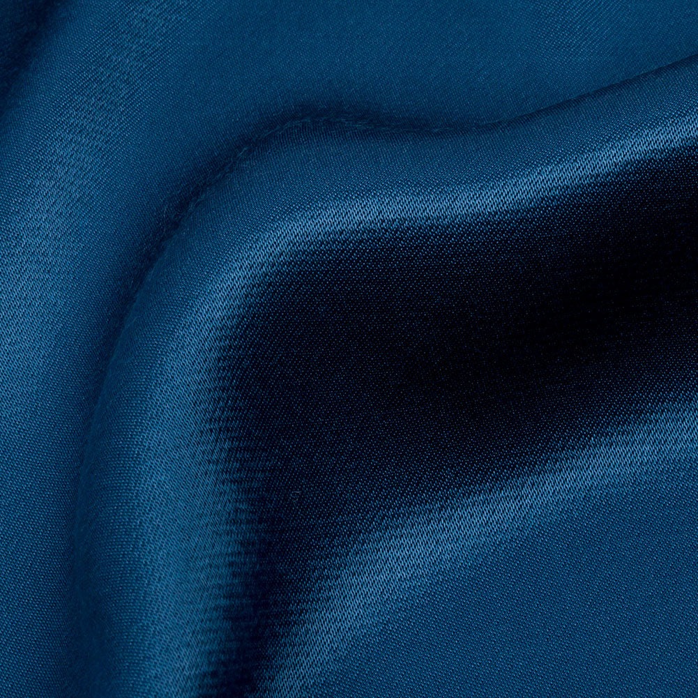 Sustainable Viscose Fluid Satin - Blue - Mood Exclusive Elliana Collection