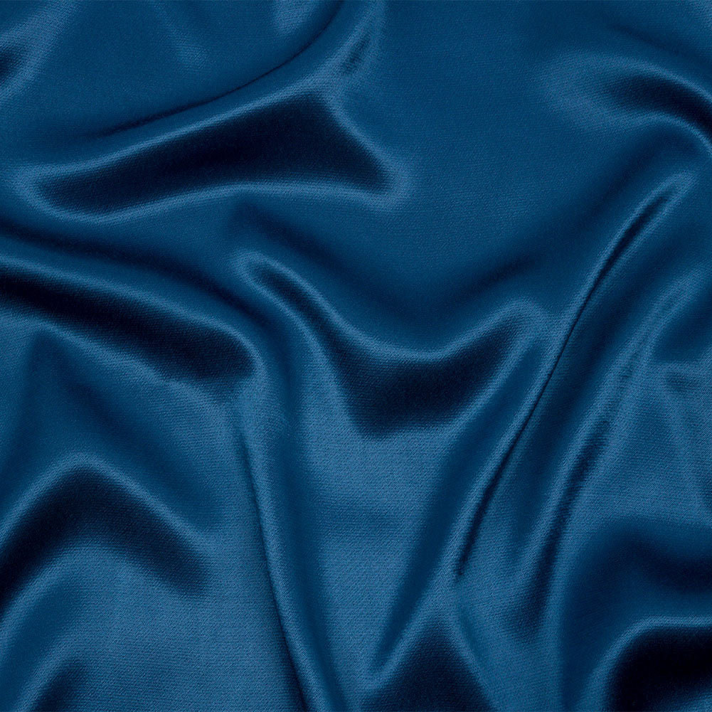 Sustainable Viscose Fluid Satin - Blue - Mood Exclusive Elliana Collection