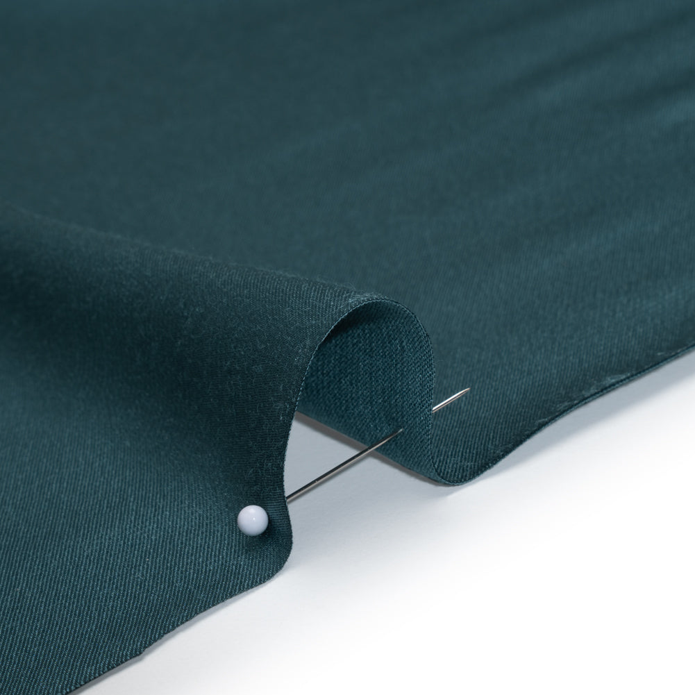 Sustainable Viscose Fluid Satin - Ocean Blue - Mood Exclusive Elliana Collection Detail