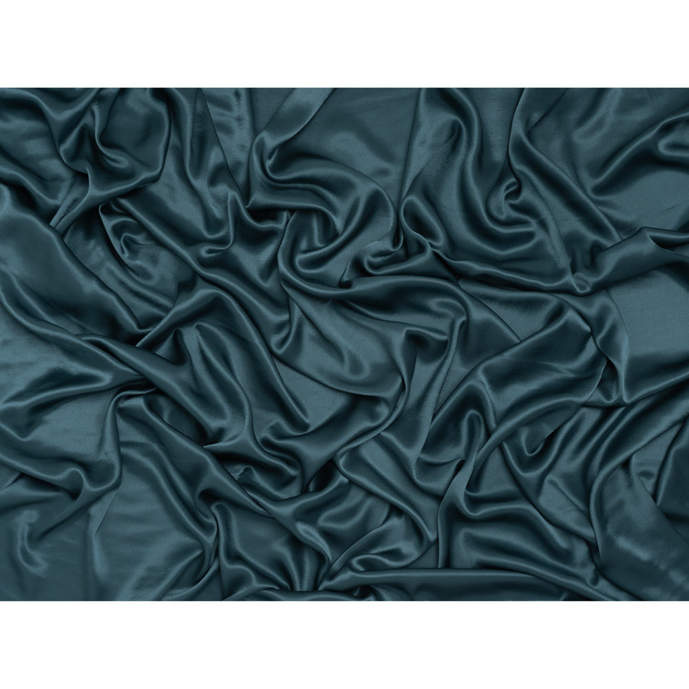 Sustainable Viscose Fluid Satin - Ocean Blue - Mood Exclusive Elliana Collection - Full