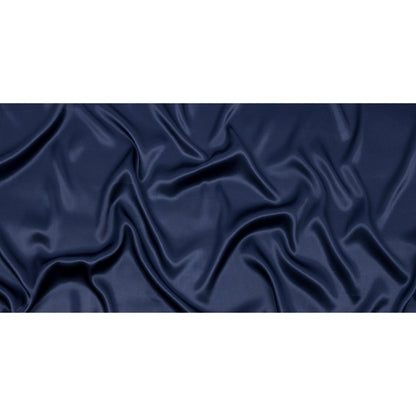 Sustainable Viscose Fluid Satin - Navy - Mood Exclusive Elliana Collection