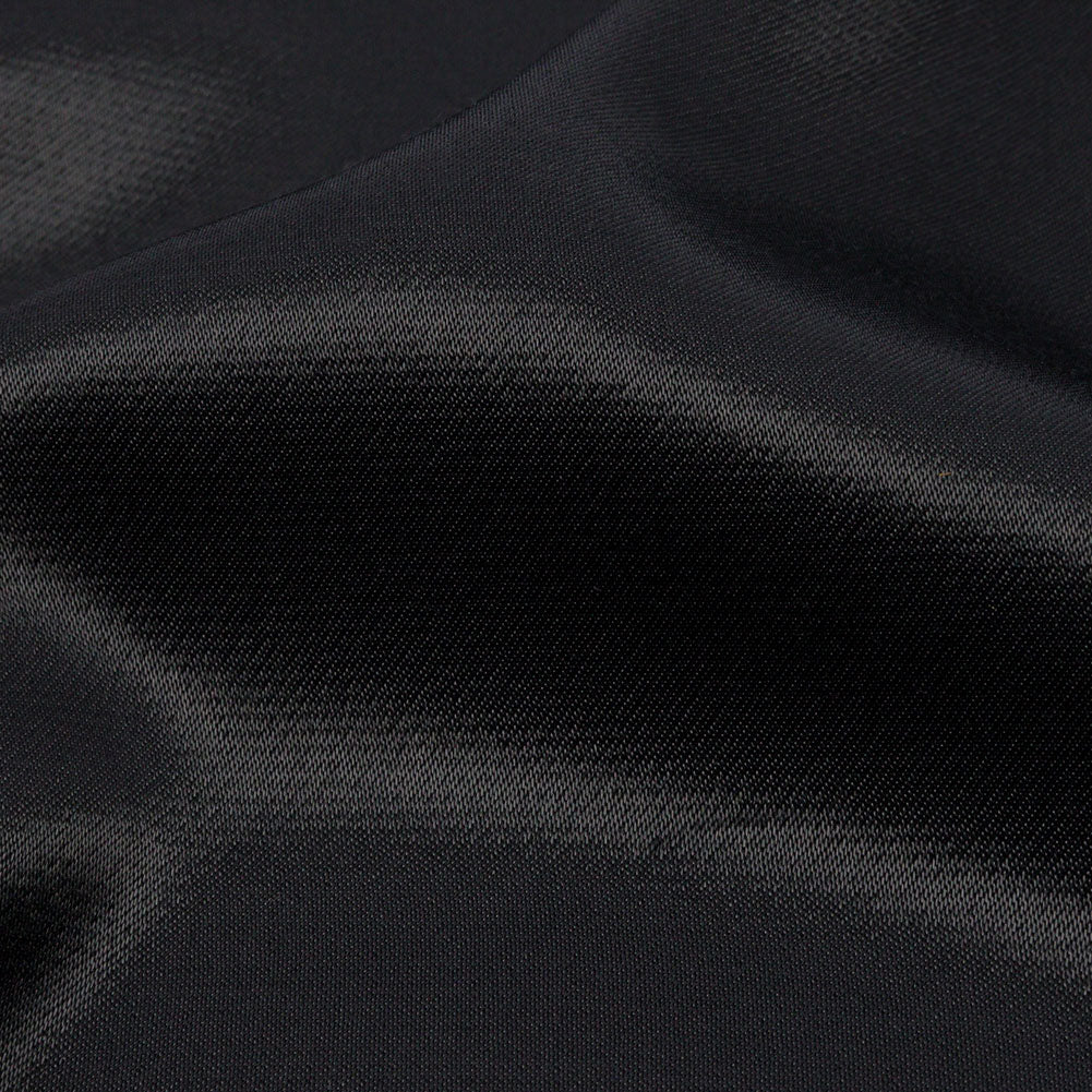 Sustainable Viscose Fluid Satin - Black - Mood Exclusive Elliana Collection